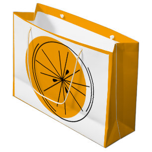 Sacola Para Presentes Grande Saco de presente de laranja Citrus