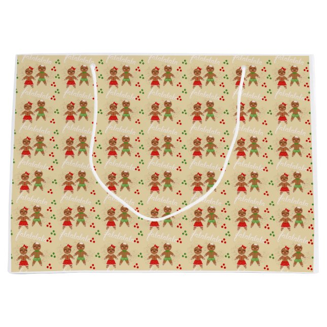 Sacola Para Presentes Grande Saco de presente de Natal (Frente)