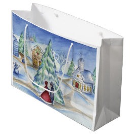 Sacola Para Presentes Grande Saco de Presente de Natal ao Estilo Vitoriano Anti