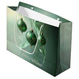 Sacola Para Presentes Grande Saco de Presente de Natal Bola Verde do Natal