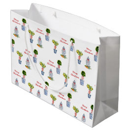 Sacola Para Presentes Grande Saco de presente de Natal de Potência Azul e Branc