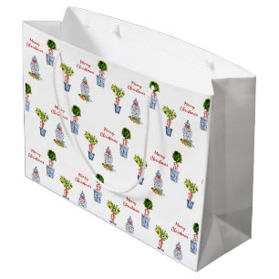 Sacola Para Presentes Grande Saco de presente de Natal de Potência Azul e Branc