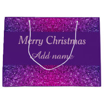 Saco de presente de Natal especial, personalizado