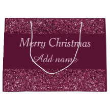 Saco de presente de Natal especial, personalizado