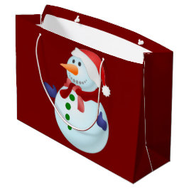 Sacola Para Presentes Grande Saco de Presente de Natal Homem de Neve