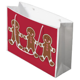 Sacola Para Presentes Grande Saco de Presente de Natal Meninos de Pão de Mel Ve
