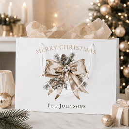Sacola Para Presentes Grande Saco de Presente de Natal Personalizado Elegante