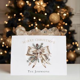Sacola Para Presentes Grande Saco de Presente de Natal Personalizado Elegante