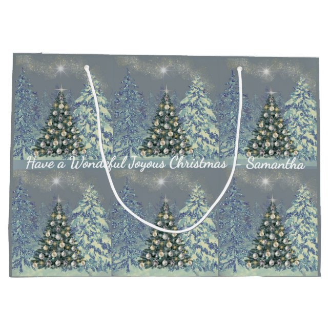 Sacola Para Presentes Grande Saco de presente de Natal personalizado para aquel (Verso)