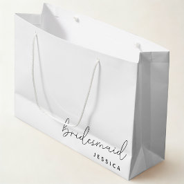 Sacola Para Presentes Grande Saco de Presente de Proposta de Dama de Honra com
