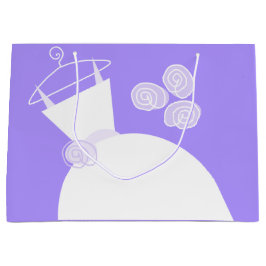 Sacola Para Presentes Grande Saco de presente de Púrpura de Casamento grande