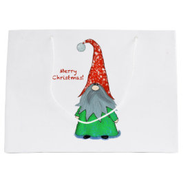Sacola Para Presentes Grande Saco de Presente Gnomo de Natal