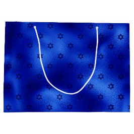 Sacola Para Presentes Grande Saco de Presente Grande Azul Real Estrela de Davi 