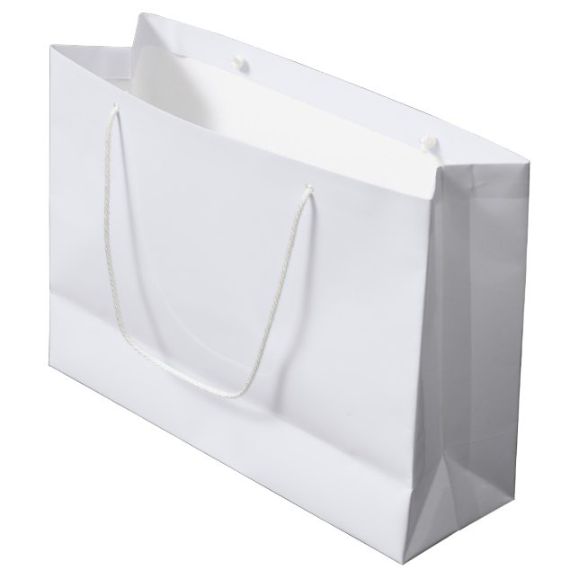 Sacola Para Presentes Grande Saco de Presente Grande Branco Fantasma (Frente inclinada)