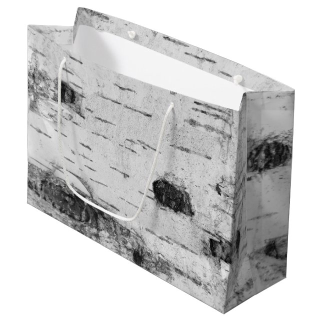 Sacola Para Presentes Grande Saco de presente grande com padrão de latido de pá (Frente inclinada)