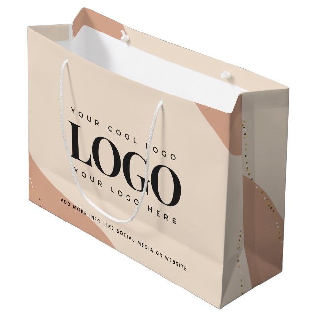 Sacola Para Presentes Grande Saco de Presente Grande de Logo Personalizado com  (Frente inclinada)