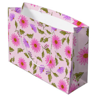 Sacola Para Presentes Grande Saco de Presente Grande de Papel com Flor de Renda