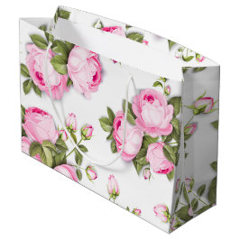 Sacola Para Presentes Grande Saco de Presente Grande Floral Rosa