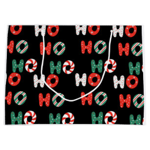 Sacola Para Presentes Grande Saco de Presente Grande Ho Ho Ho Natal