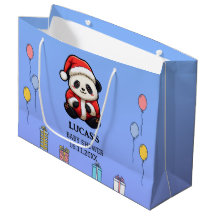 Saco de Presente Grande Panda Papai Noel Churrasco
