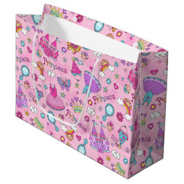 Sacola Para Presentes Grande Saco de Presente Grande Princesa Rosa
