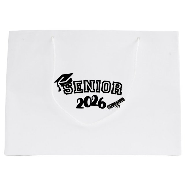 Sacola Para Presentes Grande Saco de Presente para Veterano 2026 (Frente)