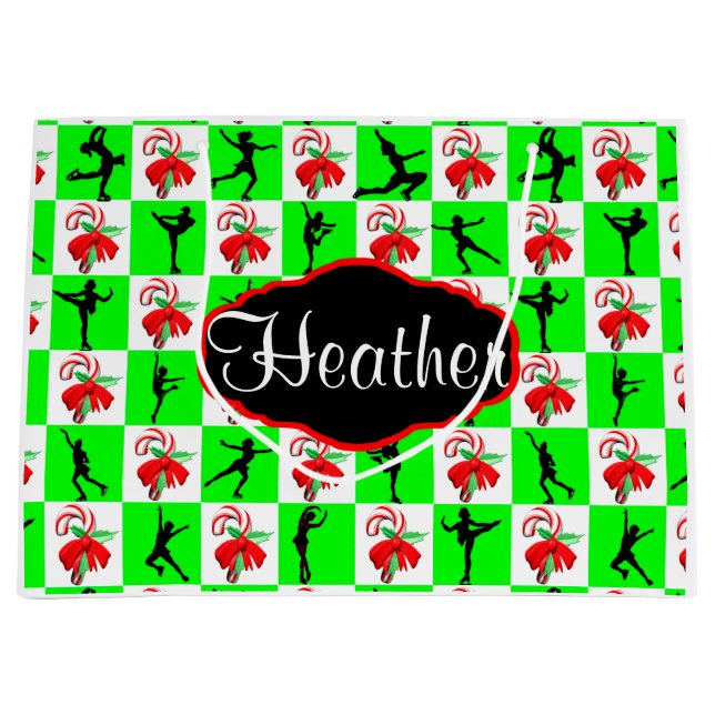 SACOLA PARA PRESENTES GRANDE SACO DE PRESENTE PERSONALIZADO FESTIVO (Frente)