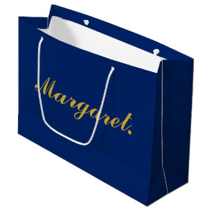 Sacola Para Presentes Grande Saco de Presente Personalizado Grande Azul Marinho