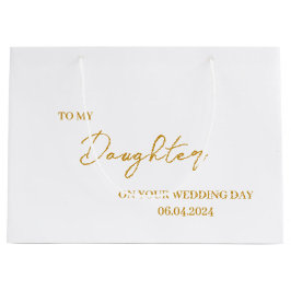 Sacola Para Presentes Grande Saco de presente personalizado para filha noiva, p