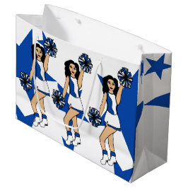 Sacola Para Presentes Grande Saco de presente personalizado Três Aplausos Azul 