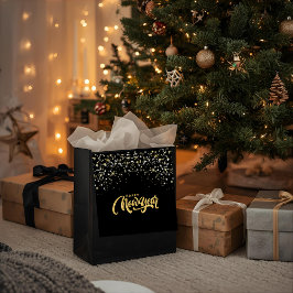 Sacola Para Presentes Grande Saco de Presente Preto Elegante