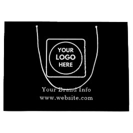 Sacola Para Presentes Grande Saco de Presente Preto | Saco Grande com Logotipo