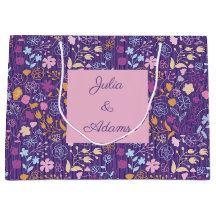 Saco de Presente Rosa & Pétalas