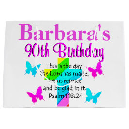 SACOLA PARA PRESENTES GRANDE SACO DE PRESENTES CRISTÃOS DE ANIVERSÁRIO DE 90 PE