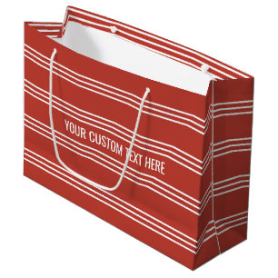 Sacola Para Presentes Grande Saco de presentes de texto personalizado do Tomato
