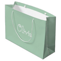 Saco de presentes do Chá de fraldas de cor do limã