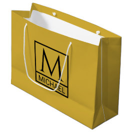 Sacola Para Presentes Grande Saco de presentes Dourado M personalizado com & no