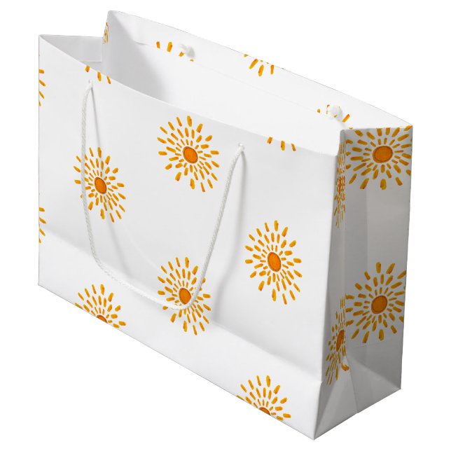 Sacola Para Presentes Grande saco de presentes ensolarado (Frente inclinada)