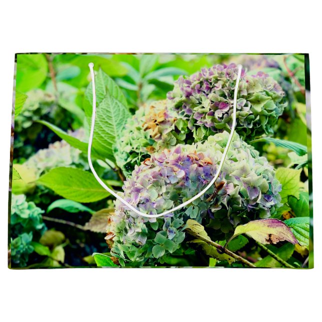 Sacola Para Presentes Grande Saco de presentes Hydrangeas (Frente)