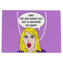 Sacola Para Presentes Grande Saco de presentes personalizado da RETRO MULHER