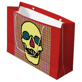 Sacola Para Presentes Grande Saco de presentes personalizado - HALLOWEEN SKULL 