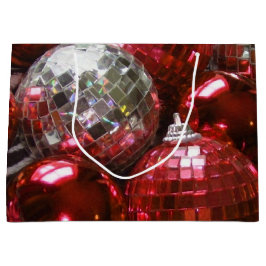 Sacola Para Presentes Grande Saco de presentes Red Baubles