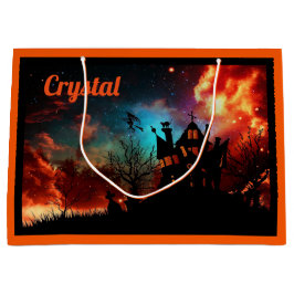 Sacola Para Presentes Grande Saco de Tratamento de Halloween Personalizado