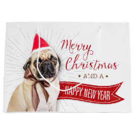 Sacola Para Presentes Grande Saco do papel de embrulho do Pug