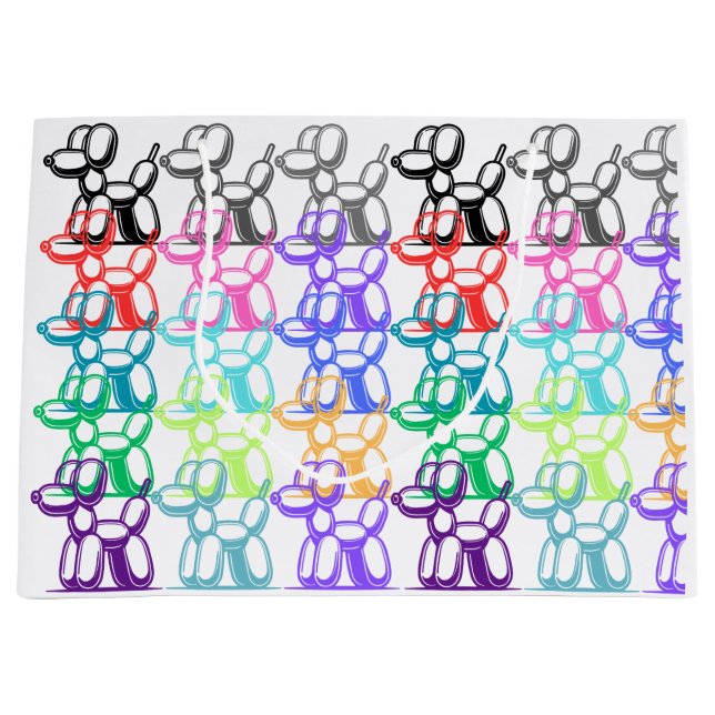 Sacola Para Presentes Grande Saco do Presente Cachorro do Balão (Frente)