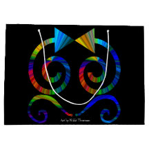 Saco do presente da arte abstracta