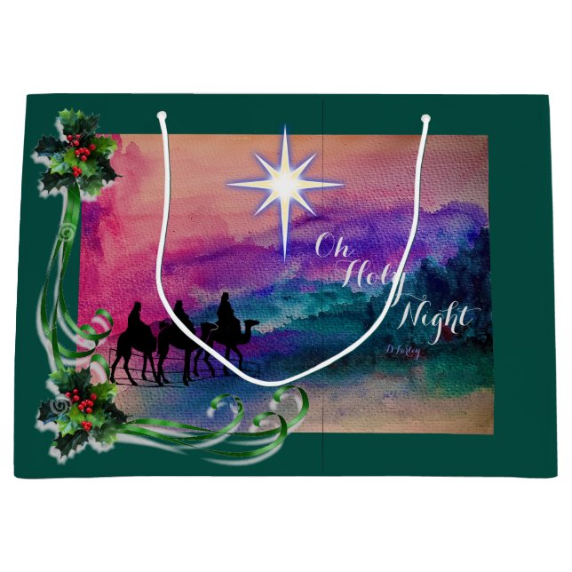 Sacola Para Presentes Grande Saco do Presente de Três Reis (Frente)