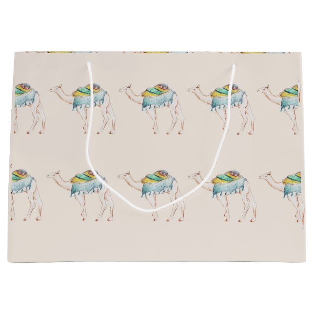 Sacola Para Presentes Grande Saco do presente do camelo (Frente)