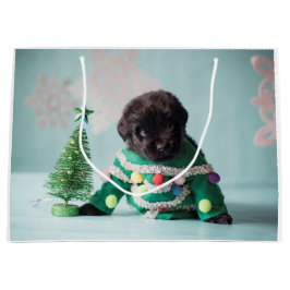 Sacola Para Presentes Grande Saco do presente do filhote de cachorro do urso de