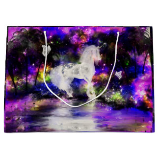 Sacola Para Presentes Grande Saco do presente do unicórnio